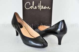 Cole Haan Air Black Leather Heels Pumps Shoe Sz9.5 $275  