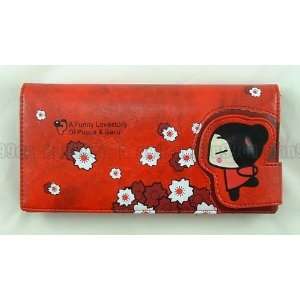  Pucca&garu Two tone Red Long Wallet Coin Purse Toys 