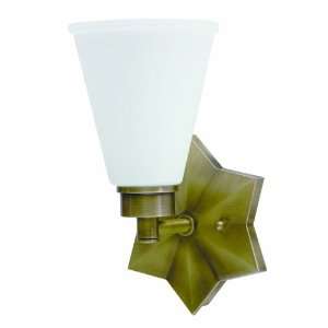  House of Troy WL651 AB 11 Inch Star Wall Sconce, Antique 