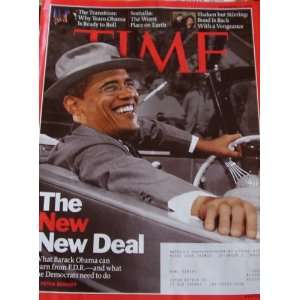  Time Magazine November 28 2008 The New New Deal 