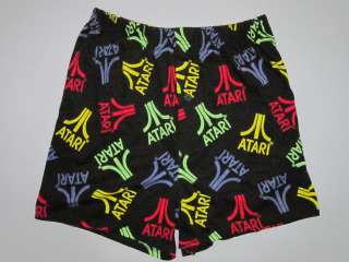 ATARI Retro Gamer Logo Cotton Boxer Shorts Mens Size L  