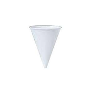  Solo Paper Water Cone Cup With Caddy Box White 4.25 Oz 