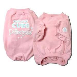  Chicago Cubs Baseball Princess Pink Dog Puppy Pet Shirt 