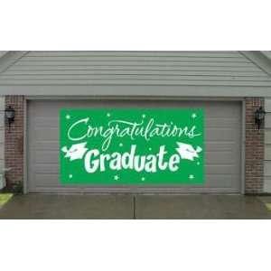  Congratulations Graduate Graduation Giant Banner Green 