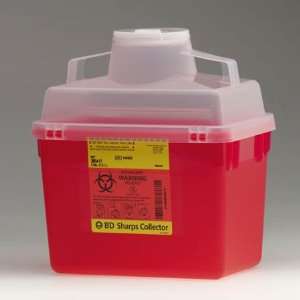  B d Multi use Nestable Sharps Container 8 Quart Red 