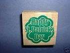 STAMPABILITIES RUBBER STAMP ST.PATRICKS DAY SHAMROCK