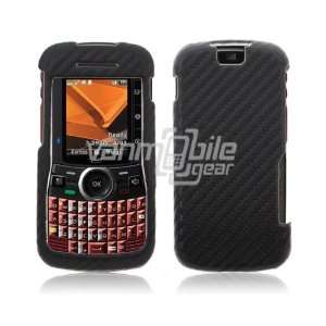 VMG Motorola Clutch i465   Black Carbon Fiber Textured Design Hard 2 