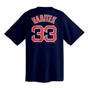  Boston Red Sox Youth Jason Varitek #33 Navy Player Tee 