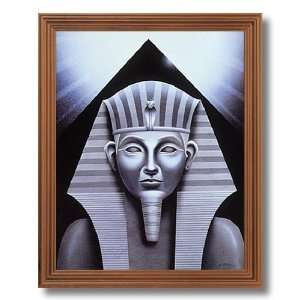  Egyptian Sphinx And Pyramid Wall Picture Oak Framed Art 