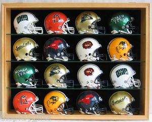 LARGE Deep Display Case Shadow Box for Mini Helmets and Sports 