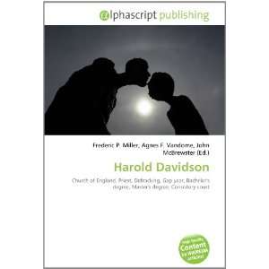  Harold Davidson (9786134036917) Books
