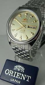 NEW ORIENT MEN AUTOMATIC STAINLESS STEEL WATCH FEM0401NW9 NICE GIFT 
