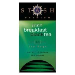Stash Tea Black Tea (contains caffeine)   Irish Breakfast 20 foil tea 