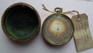   Queen & Co Pocket Barometer Phila Compensated GREAT COND  