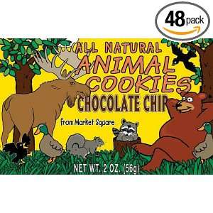 Woodland Animal Cookies, Chocolate Chip, 2 Ounce (Pack of 48)  