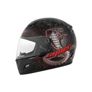  CYBER US 39 COBRA HELMET (X LARGE) (RED/BLACK) Automotive