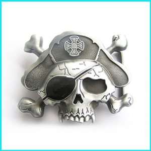  NEW FUNNY COOL Western PIRATE SKULL Belt Buckle SK 017 