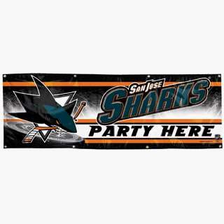  San Jose Sharks Vinyl Banners   2 x 6