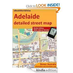 Map of Adelaide (Australia) eBookWorldAtlas Team  Kindle 