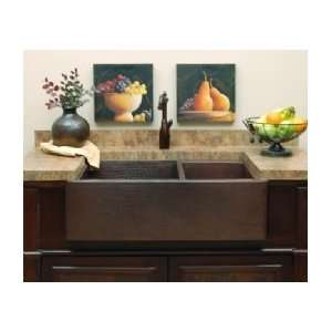  Sierra Copper SC HD64 33 B ApronFront Double Bowl Kitchen 