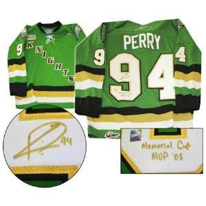 Corey Perry Signed Jersey London Knights Dark Replica   Autographed 