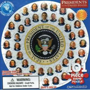   of the United States 101 piece Round Jigsaw Puzzle 