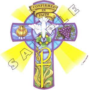 Confirmation Cross Edible Image® Cake Topper Decoration  