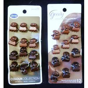  Goody Colour Collection Brunette Hair Clips (2 Package 