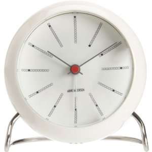  Arne Jacobsen Bankers Alarm Clock in White