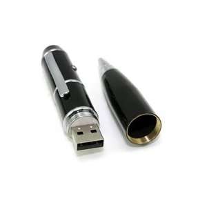  1GB Ball Pen Flash Drive with Pointer (Black) Electronics