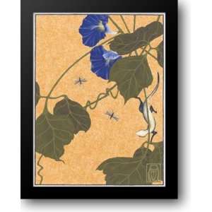  Morning Glories, Salmander and Mosquitoes 17x21 Framed Art 