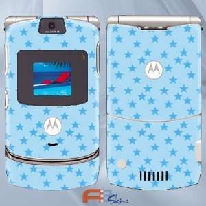  Motorola V3 Cute Blue Stars 22290 