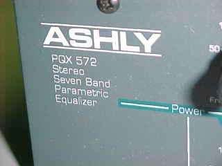 Vintage Ashly PQX 572 Stereo Seven Band Parametric Equalizer Ashly 