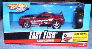 HOT WHEELS RC RADIO CONTROLED RED FAST FISH CAR  