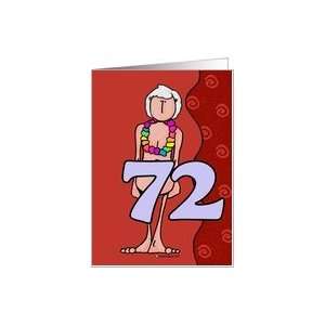  birthday woman   seventy two Card Toys & Games