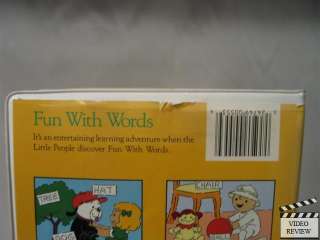 Little People   Fun With Words VHS no book  
