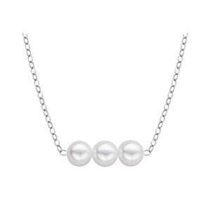    Genuine Cultured Pearl Starter Necklace With 3  4mm PearlsCP3 4W