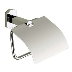   Polished Chrome Toilet Roll Holder With Cover ED25 13