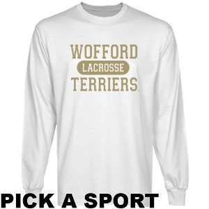  Wofford Terriers White Custom Sport Long Sleeve T shirt 
