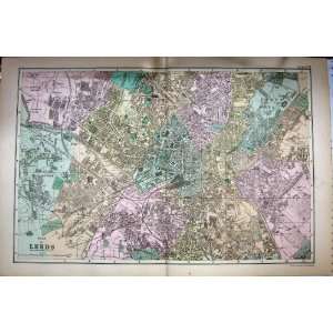   MAP 1895 PLAN LEEDS ARMLEY WORTLEY WARD ENGLAND
