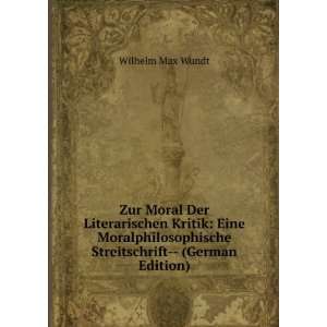   Streitschrift   (German Edition) Wilhelm Max Wundt Books