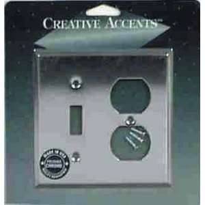 Creative Accents Chrome Steel Wall Plate