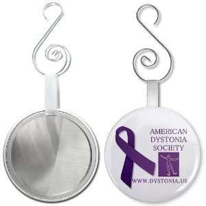 Creative Clam Ads American Dystonia Society 2.25 Inch Glass Mirror 