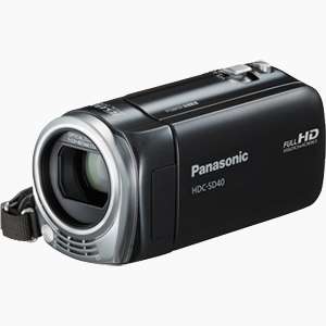 Panasonic HDC SD40 HD Camcorder Black & 8GB Pro Bundle – Brand New 