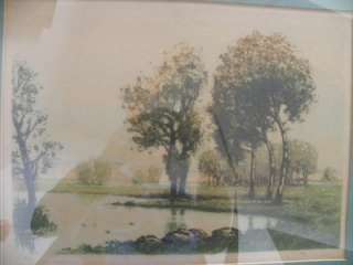 RENE LIGERON FRENCH LISTED1880 ARTIST SIGNED LITHOGRAPH  