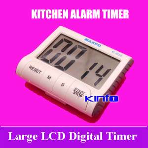 Large LCD Digital Countdown Alarm Timer for Kitchen  