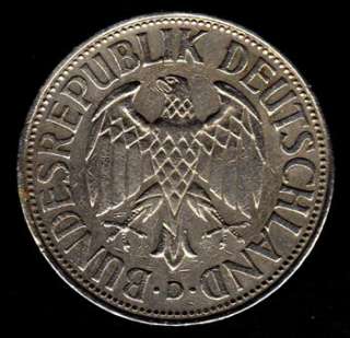 Germany 1 Deutsche Mark 1961 D Coin  