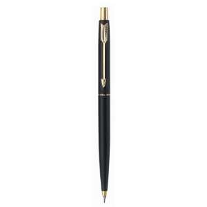  Parker Classic Matte Black Gold Trim Mechanical Pencil 0.5 
