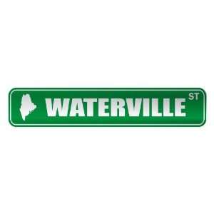     WATERVILLE ST  STREET SIGN USA CITY MAINE