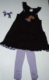 GYMBOREE COWGIRLS AT HEART DRESS , TIGHTS AND BOW VERY CUTE   18 24M 